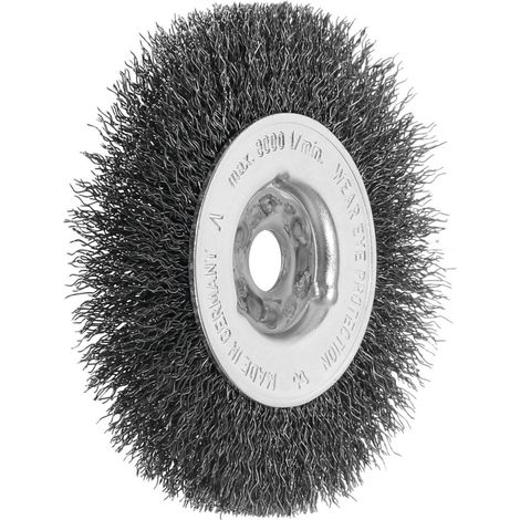 Lessmann Einreihige Rundbürste Stahldraht 0,30 mm, Bürsten-⌀xBürstenbreite: 100X12 mm (1/2)