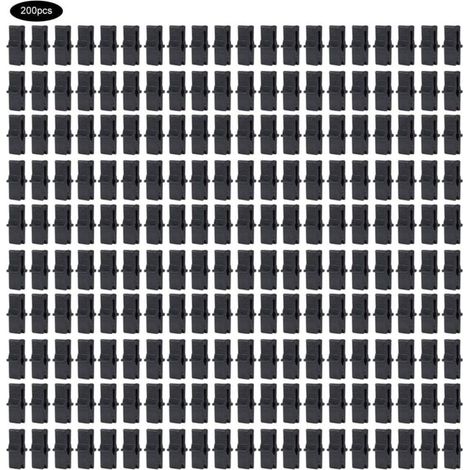 200 Pcs Pince à film, Serre Film Clip Fixation Pince Serre Accessoires pour Filet En Plastique Film À Effet de Serre omentum (1/5)