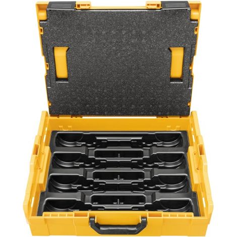 Coffret plastique L-Boxx pour 8 pinces à sertir et 6 boucles 45° – Rangement léger et pratique – Compatible avec outils Rems