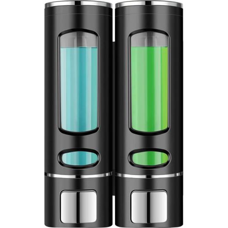Dispensador de jabón automático de plástico para montaje en pared con sensor motorizado y temporizador para baño/cocina (blanco) (1/5)
