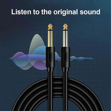 Câble audio jack 6,5 mm en PVC, câble auxiliaire jack 6,35 mm mâle-mâle, 10 mètres (1/5)