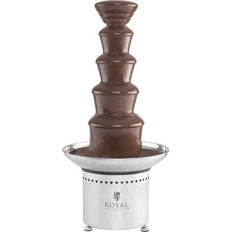 Fontaine à chocolat pour chocolat 5 étages 6 kg Royal Catering RCCF-65W4 (1/6)