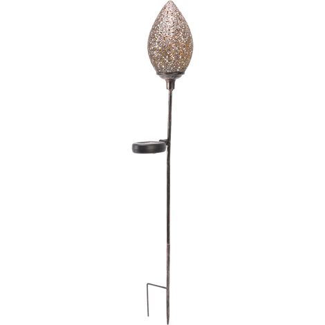 Solar-Gartenleuchte IP44 wasserdicht, exquisite dekorative Bodeneinbauleuchte für Gartenwege (1/5)