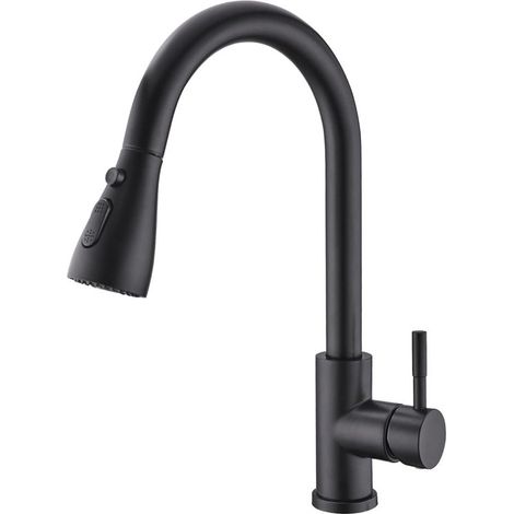 Grifo de cocina con caño extraíble,Rociador extraíble,3 modos de flujo de agua,Ajustable 360° (1/5)