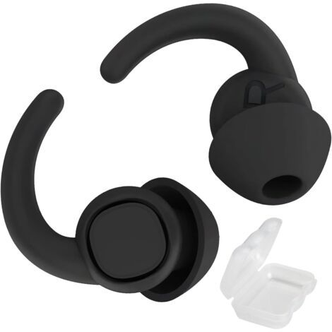 Bouchons d’Oreilles pour Dormir Anti-bruit de 36 dB, Ear Plugs en Silicone Réutilisable et Lavable, Matériau doux pour la peau, Confortable à Porter, pour Protection Auditive