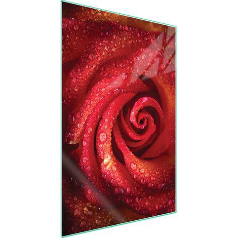 TAGLIERE IN VETRO 35x52 Rosa (1/5)