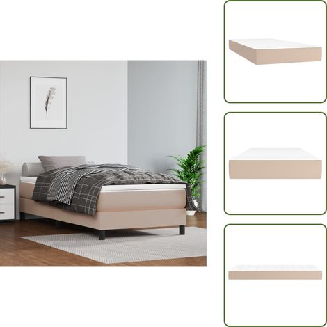 Matelas de lit à ressorts ensachés Cappuccino 90x200x20 cm - Matelas - Matelas À Ressorts Ensachés - Matelas Capitonné - Literie - Sommier