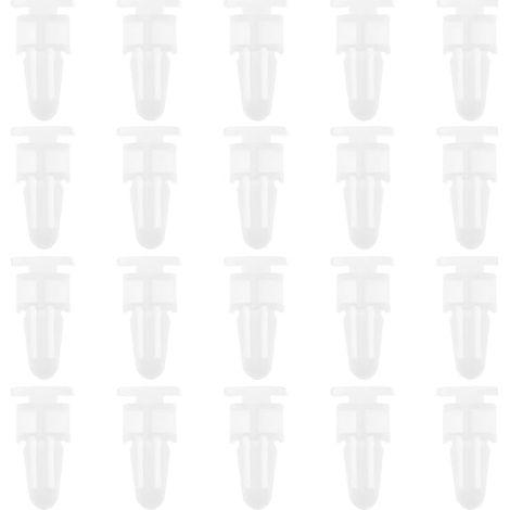 Clips de Seuil de Porte 51471928808 Compatible avec 3 Séries E36 E46 en Plastique Clip de Garniture Protection de Moulure Pince Fixation Attache Retenue, Blanc (1/5)