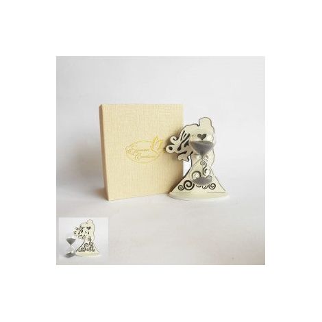 Etm Clessidra Sposi Vetro Trasparente 12 cm