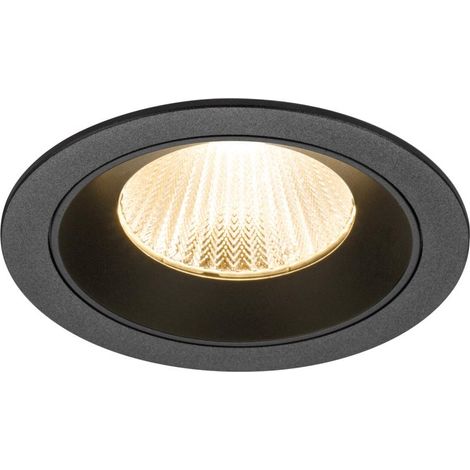 Encastré downlight NUMINOS® L intérieur 2700 K 40° IP20 rond noir - SLV - 1010160