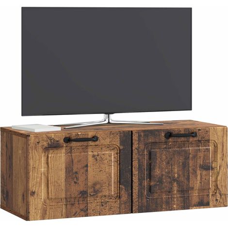 Maison Exclusive - Mobile Porta TV da Muro Legno antico 78,5 x 31 x 30 cm (1/5)