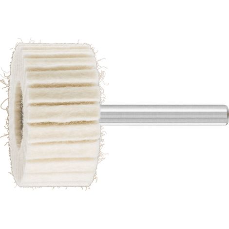 PFERD TOOLS harte Filzlamellenstifte FLS Ø 40x20mm Schaft-Ø 6 mm für universelle Polierarbeiten 5 Stk (1/5)