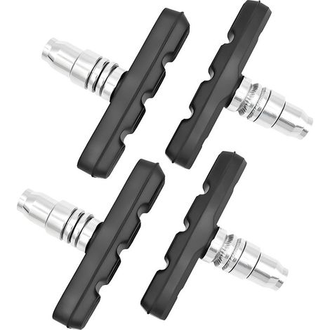 70-mm-V-Bremsbeläge – 2 Paar robuste Bremsbeläge aus Gummi und legiertem Stahl – Set mit Montagewerkzeug für Mountainbike und Citybike – geräuschlos (1/5)