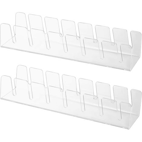 2 Pièces Porte Casquettes, Support Casquette en Acrylique, Peut Contenir 14 Range Casquette, Organisateur Rangement Casquettes de Baseball (1/5)