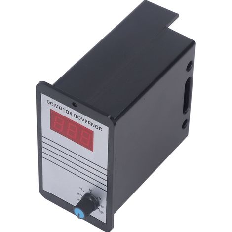 Drehzahlregler für Gleichstrommotoren mit Digitalanzeige, staubdichtem ABS-Gehäuse, einstellbarer Drehzahlregler 10-36 V (1/5)