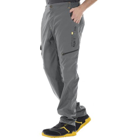 Pantalon technique multipoches LONGTEC gris RICA LEWIS - Taille: 40