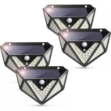 4 Pack 100 Led Wide Angle Solar Light (1/4)