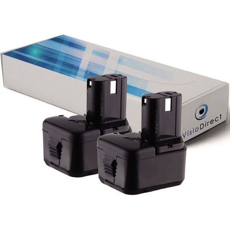 Lot de 2 batteries pour Hitachi DS10DVA 2000mAh 12V
