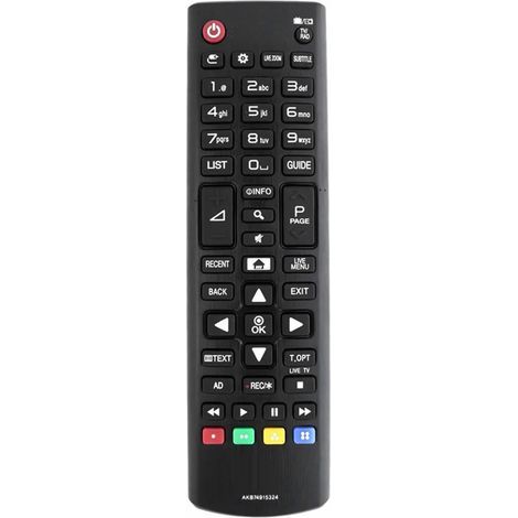 Telecomando universale, compatibile con TV LG LCD, LED e Plasma, portata 10 m, corpo compatto in plastica. (1/5)