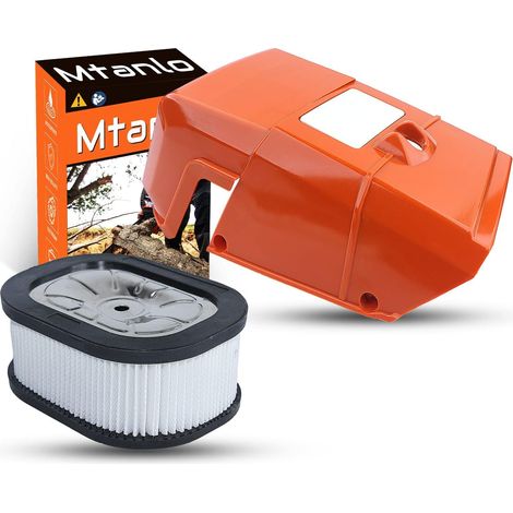 Kit de base de filtre à air avec couvercle supérieur cylindrique pour tronçonneuse Stihl MS440 044, couvercle de carter de cylindre, couvercle de filtre à air, base de filtre, filtre à air