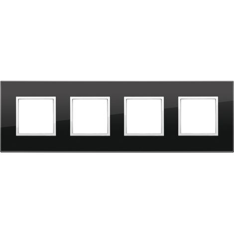 VIMAR - 21669.76 Plaque 8M (2+2+2+2) int71 diamant noir