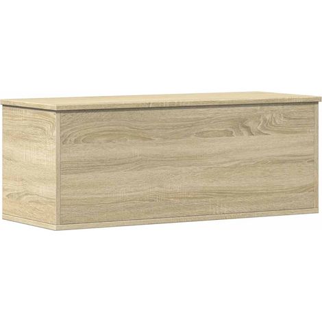 Maison Exclusive - Caja de almacenaje madera ingeniería roble son