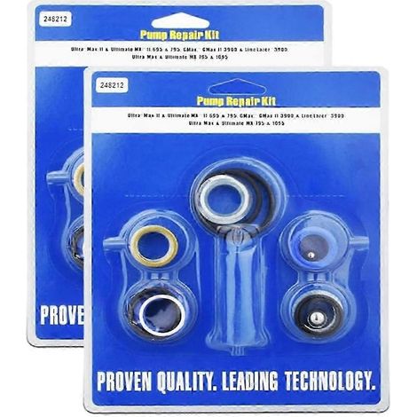 Kaelt - Kit de réparation de pompe 248212 pour pulvérisateurs de peinture Airless Graco Ultra Max II 695/795 et LineLazer 3900 (pièce compatible / lot de 2) (1/5)