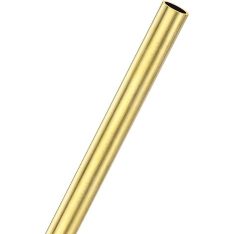 1pcs Brass Tube Straight 10mm OD x 300mm Length 1mm Thick H62 Brass Rod Round Bar for Construction, Machining, DIY, Handmade Projects, Model (1/5)