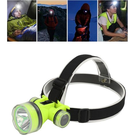 [NIEMALS VERWENDET] Wiederaufladbare LED-Stirnlampe, Taucher-Stirnlampe für Outdoor-Aktivitäten wie Laufen, Camping und Angeln