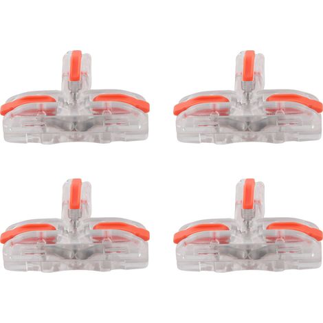 20 pièces bornier rapide connecteur filaire en T, répartiteur de câblage à insertion, transparent, SPLT-1 (1/5)
