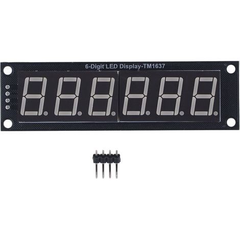Module d'affichage à 6 chiffres et 7 segments, 0,56 pouces, pilote TM1637, Tube numérique LED 5V, 2 broches IO (1/5)