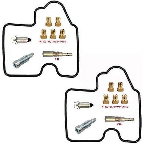 kigbf-Kawasaki KVF650 Prairie 650 2002-2003 Brute Force 650 4x4 2005-2014 Carburetor Repair Kit 650 QUAD