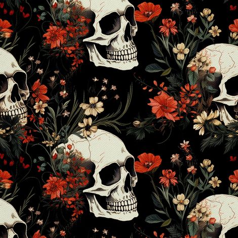 Tela Oxford decorativa para exteriores - Motivo de calavera I DX4844 (1/5)