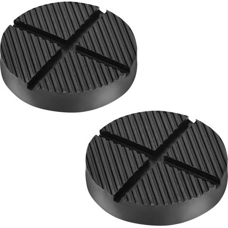 2 Piezas Almohadilla de Goma para Gato 125×26mm para Gato de Levage Universal para Coche/SUV Robusto y Práctico (1/5)