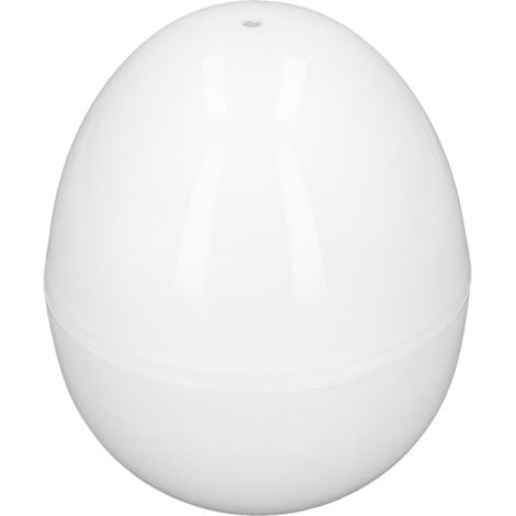 Cuiseur à œufs durs, capacité 4 œufs, compact, ABS, compatible micro-ondes, forme œuf (1/5)