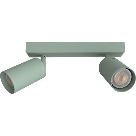 LUMICOM  FORM M Plafoniera, 2X GU10, max 33W, metallo, iceberg green, L.30cm