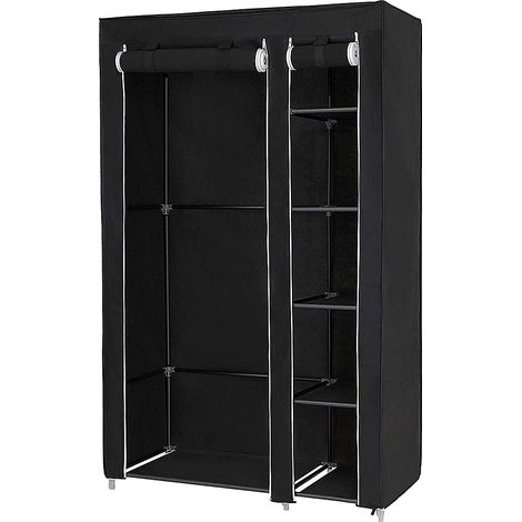 Armoire de rangement pliante XL en tissu non tissé – 172 x 105 x 43 cm – 6 cases étagères – Garderobe pour vêtements adultes et enfants – Wyctin