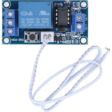 Module de relais autobloquant, composants électroniques, carte de relais de commande bistable simple 12 V (1/5)