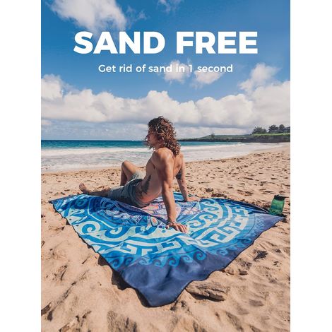 Filiyano-Serviette de plage en microfibre (STJ-14, env. 70 x 150 cm), séchage rapide, extra large (70 x 150 cm), anti-sable, ultra-légère, idéale pour (1/4)