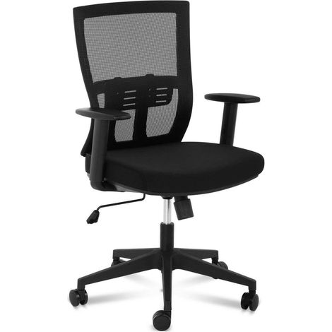 Silla asiento sillón de oficina respaldo de malla soporte lumbar 150 kg negro 140000881