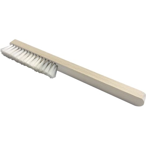 Cepillo manual OSBORN con 4 hileras de alambre de latón Ø 0.15 mm y cuerpo de madera