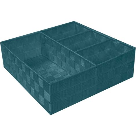 Quadratische wassergrüne Polyesterschublade cm32x32h10
