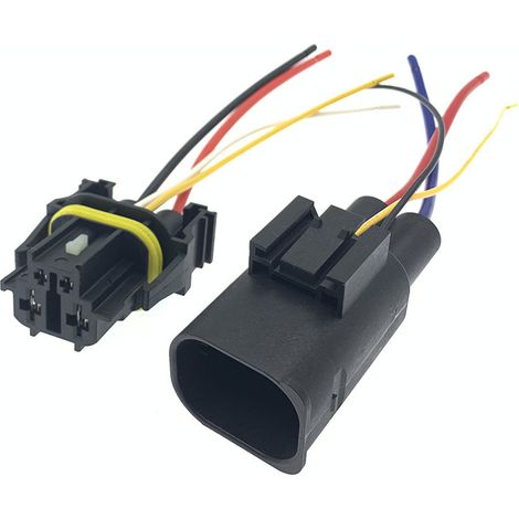 9442401 Mâle/Femelle 10109790 Compatible avec les prises de ventilateur électrique Mercedes-Benz DJ7041Y-2.8-6.3-11/21 --JB1899-4P-11