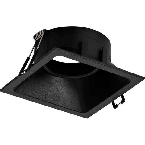 Inspired Mantra  - Comfort - Downlight GU10 empotrable cuadrado de 9,2 cm, negro mate (1/5)