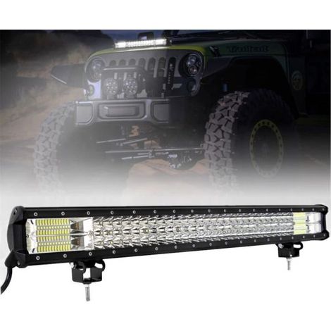 FARO BARRA SUPPLEMENTARE PROFONDITA AUTO FUORISTRADA.  12V 24V 96 LED 288W 6000K