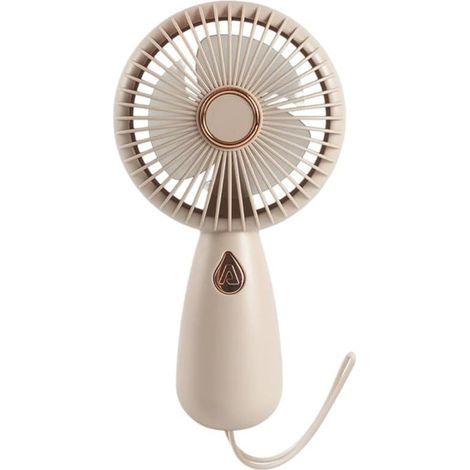 Ventilateur portable rechargeable - Mini ventilateur de bureau ou voyage avec lumières LED colorées et batterie intégrée (1/4)