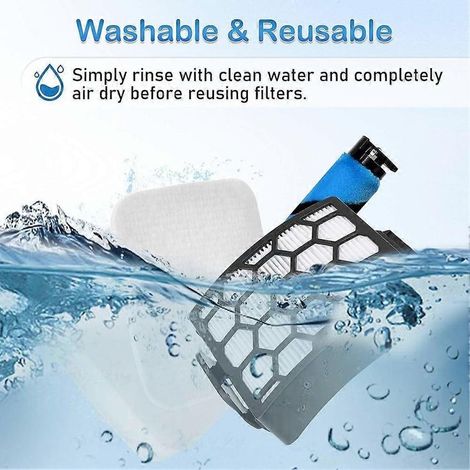 Filtre de rechange pour brosse rotative compatible avec les aspirateurs verticaux Shark Lift-Away ADV DuoClean PowerFins LA502, LA502NP, LA500 et LA500WM. (1/5)