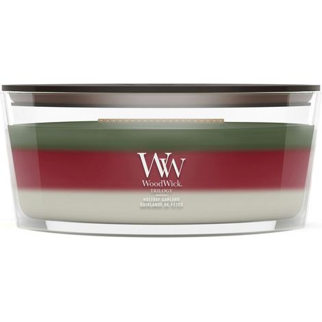 Candela Profumata Holiday Garland Trilogy Elipsa 453,6g WoodWick