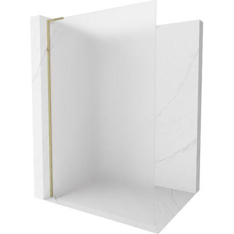 Mexen Kioto L Duschwand Walk-in 110 x 200 cm, matt, gold - 800-110-103-50-30