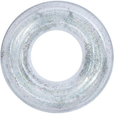 Bouée de natation transparente à paillettes scintillantes, diamètre intérieur de 35 cm (16 ans et plus) (1/5)